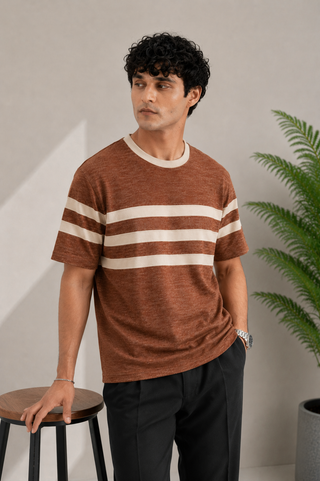Rust Classic Stripe Tee