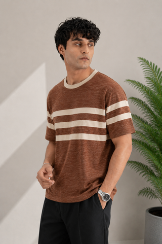 Rust Classic Stripe Tee