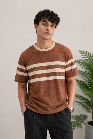Rust Classic Stripe Tee