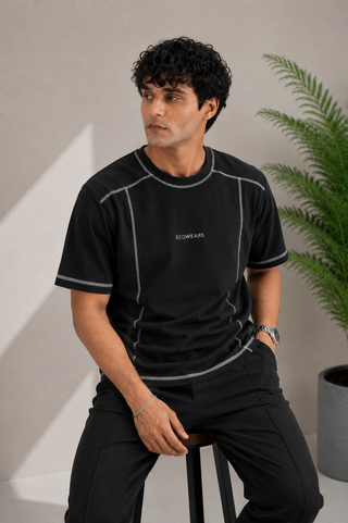 Ecowears Performance Stitch Tee – Black