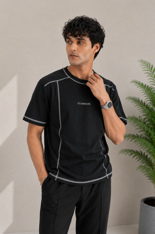 Ecowears Performance Stitch Tee – Black