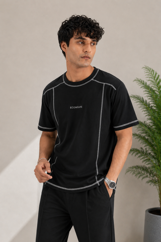 Ecowears Performance Stitch Tee – Black