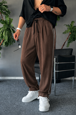 Brown Lining Relaxed Fit Trouser