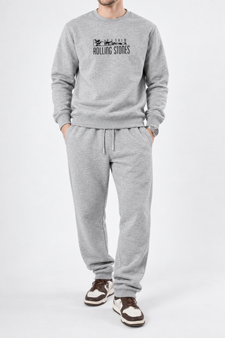 Grey Melange The Rolling Stones Graphic Tracksuit Ecowears Store