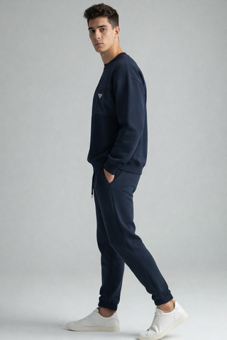Navy Tech Sweatshirt & Jogger Set