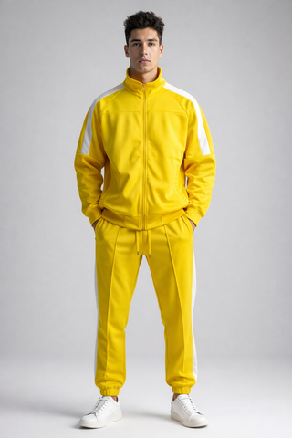Yellow Track Jacket & Jogger Set