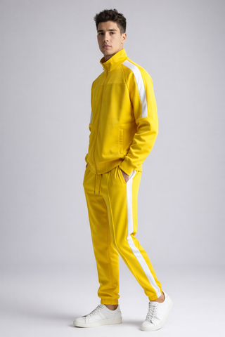 Yellow Track Jacket & Jogger Set