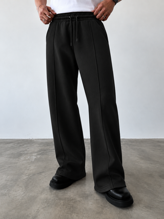Noir Relaxed-Fit Trousers - Black