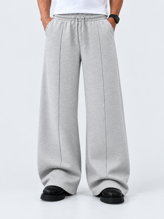 Wide Leg Trouser - Light Grey