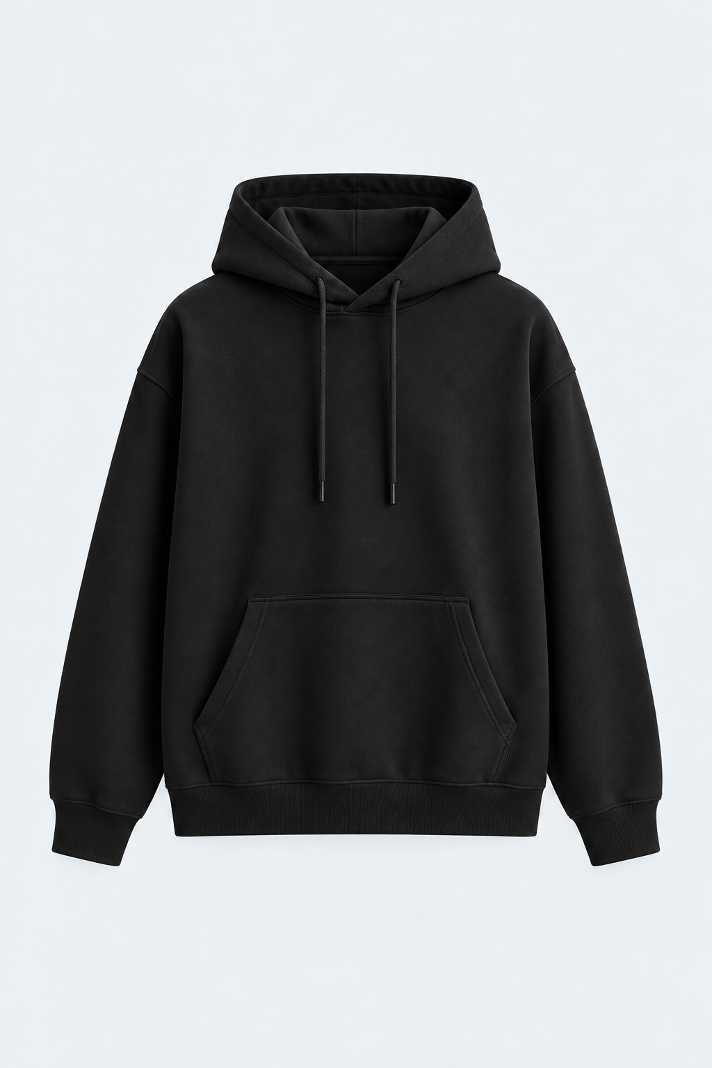 
                          Black Essential Hoodie
                        