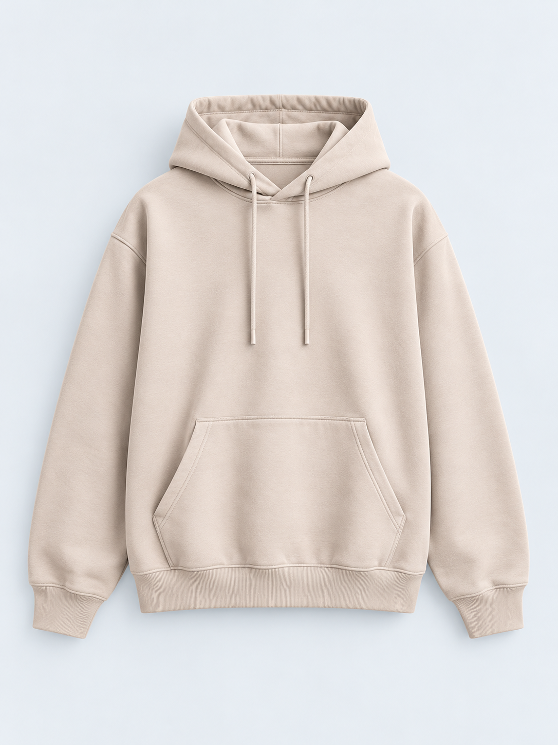 
                          Essential Beige Fleece Hoodie
                        