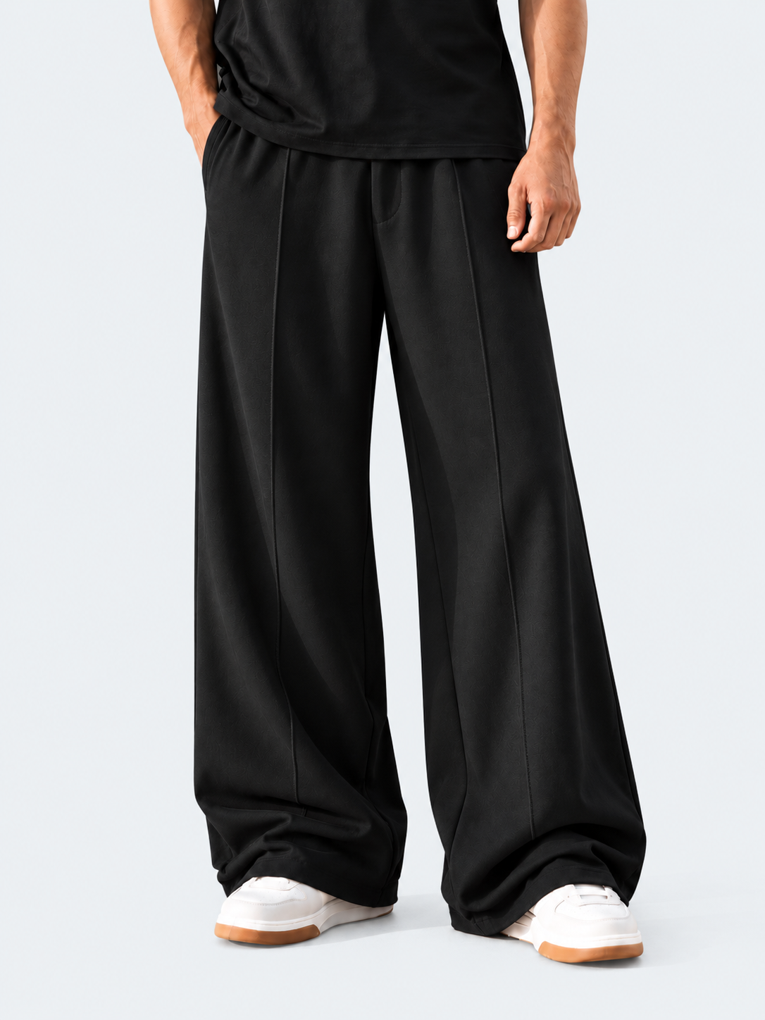 
                          Noir Relaxed-Fit Trousers - Black Ecowears.pk
                        