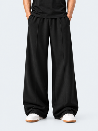 Wide Leg Trousers - Black Ecowears.pk