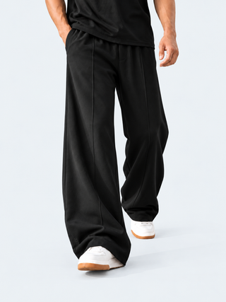 Wide Leg Trousers - Black Ecowears.pk