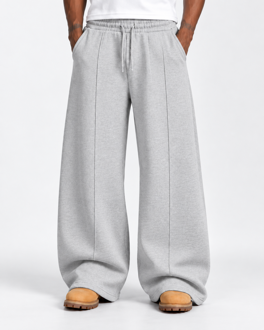 
                          Relaxed-Fit Trouser - Light Grey Ecowears Store
                        