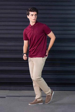Classic Men’s Khaki Cotton Pants – Slim Tapered Fit - Ecowears.pk