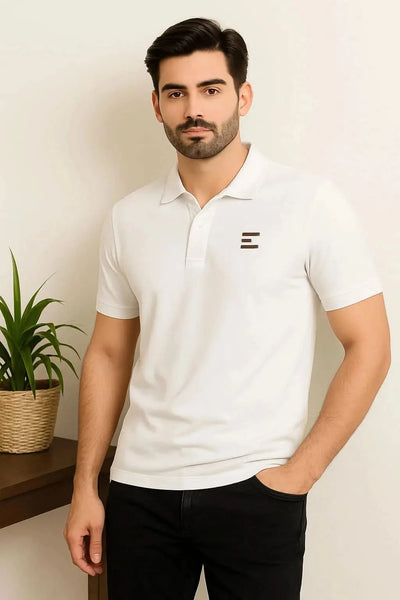 Classic White Polo Shirt for Men – Premium Casual Wears