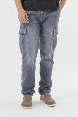 Comfortable Slim Fit Chinos in Sage Tealish Blue Pocket Style for Modern Style - Ecowears.pk