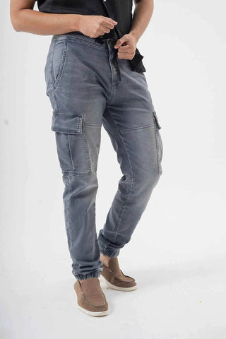 Sage Tealish Blue Pocket Style Pants Ecowears.pk