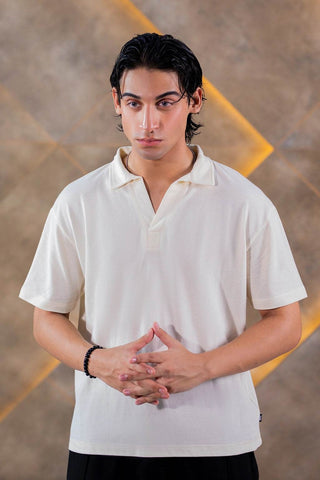 Cremino Light Cream Polo Shirt for Men – Premium Cotton Comfort - Ecowears.pk