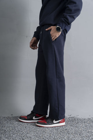 Navy Straight Fit Trouser