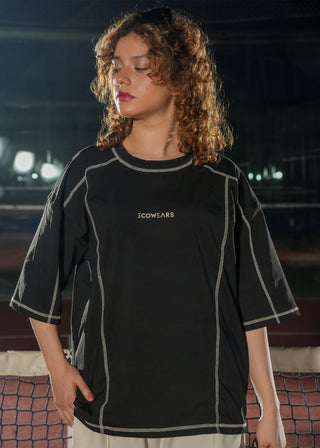 Ecowears Black Performance Stitch Tee Ecowears Store