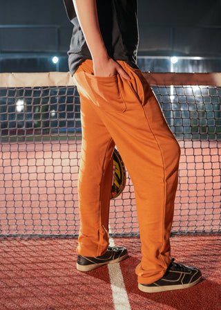 Relaxed Straight-Fit Trousers - Rust Ecowears Store