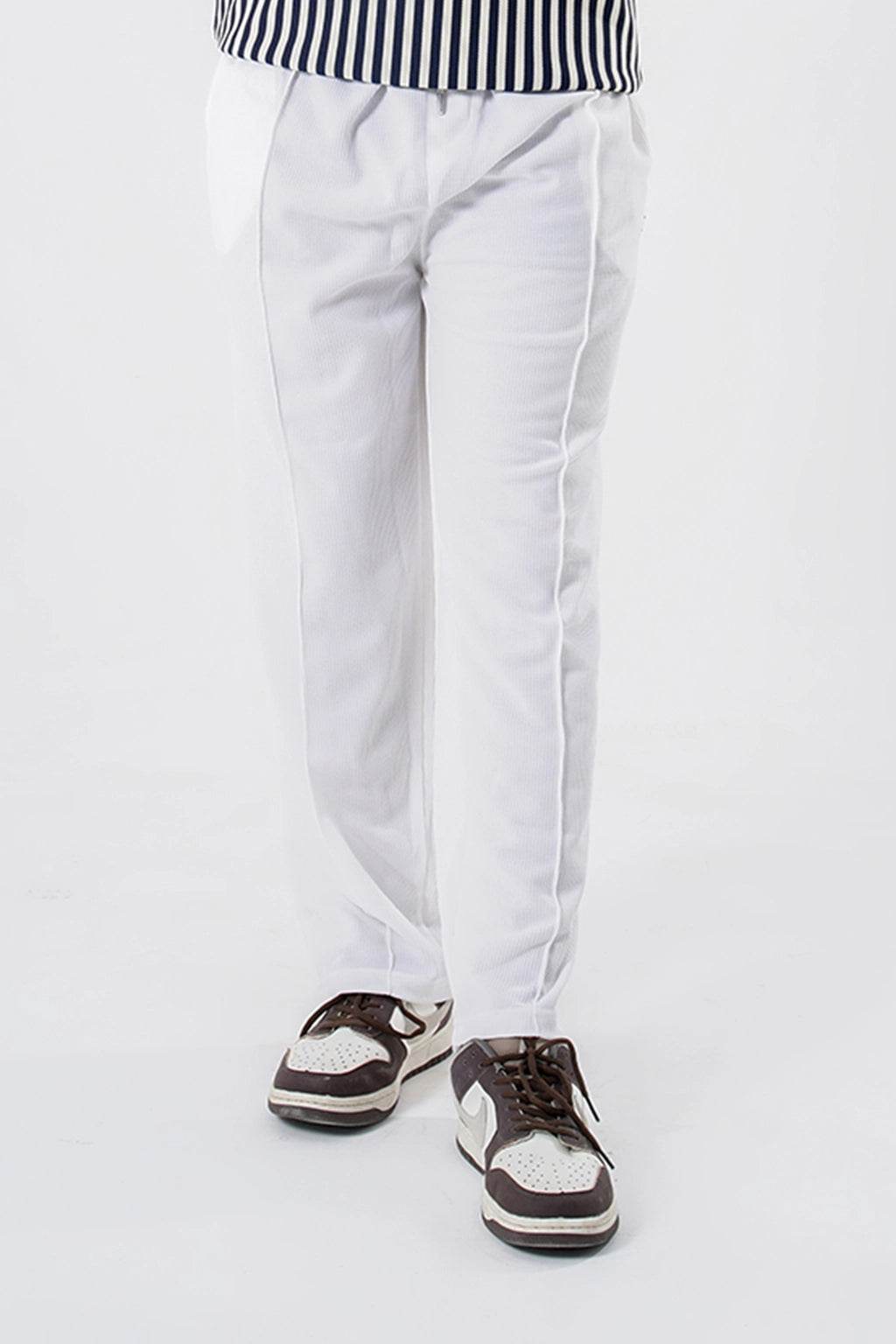 
                          White Premium Trouser – Modern Fit with Effortless Style - Ecowears.pk
                        