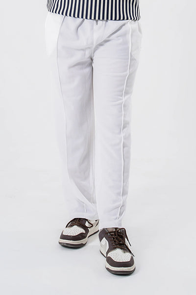 White Premium Trouser – Modern Fit with Effortless Style