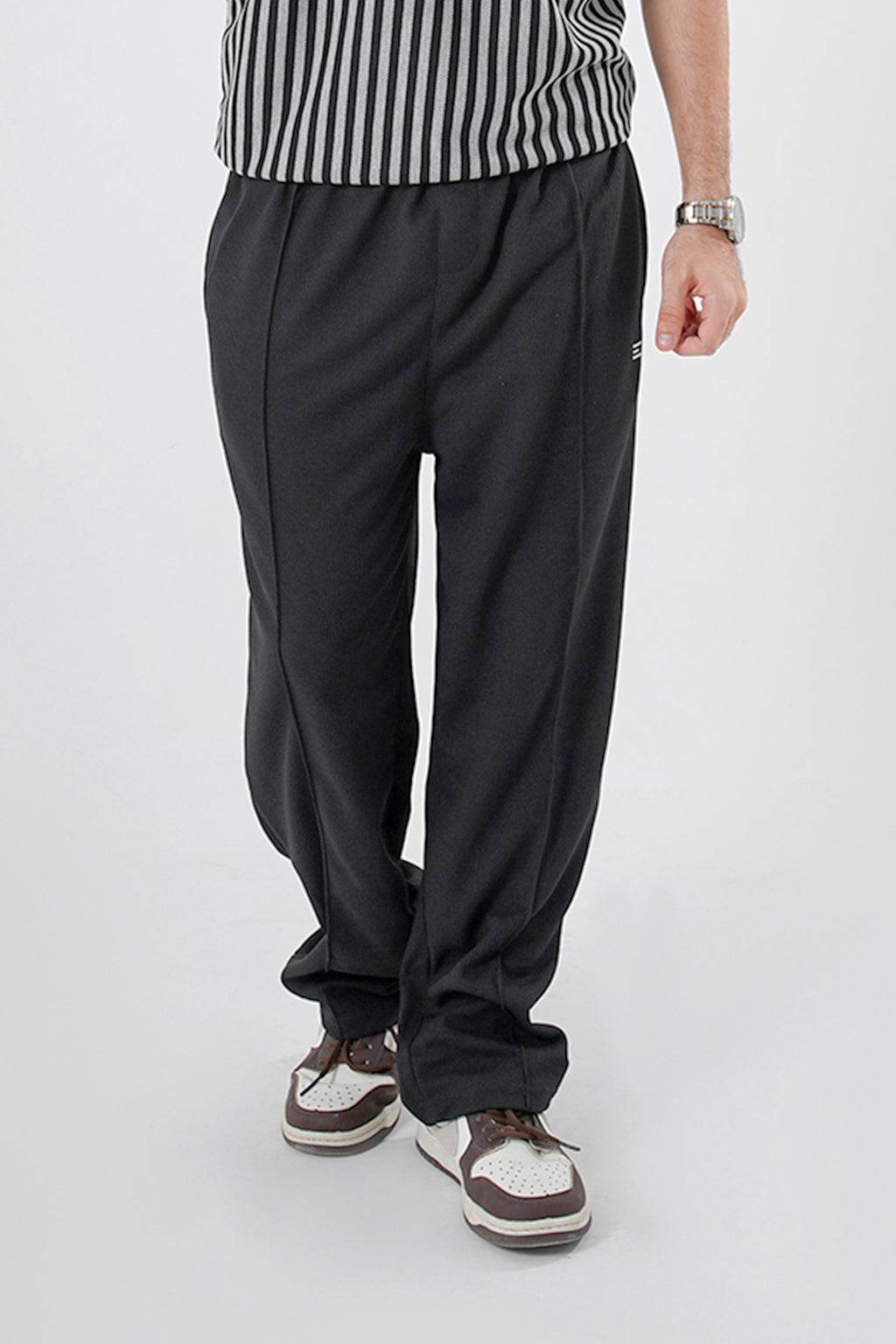 
                          Classic Textured Trouser - Black Ecowears Store
                        