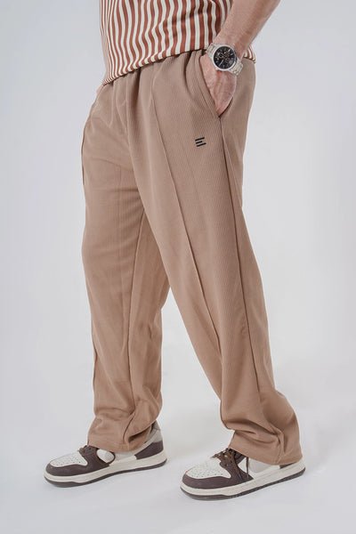 Men’s Relaxed Fit Corduroy Trousers – Caramel Brown