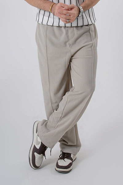 Men’s Relaxed Fit Corduroy Trousers – Dove Gray