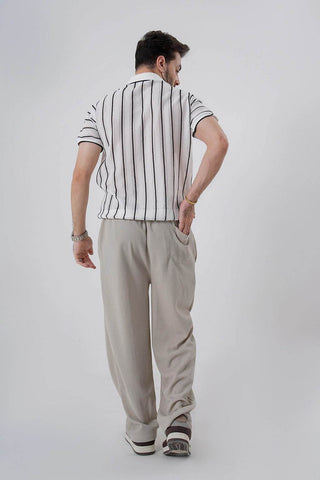 Men’s Relaxed Fit Corduroy Trousers – Dove Gray - Ecowears.pk