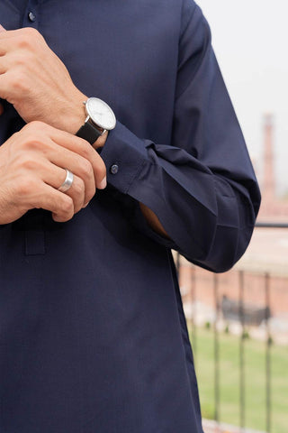 Deep Blue Kurta – A Smart and Traditional Outfit for a Refined Everyday and Festive Look Ecowears Store