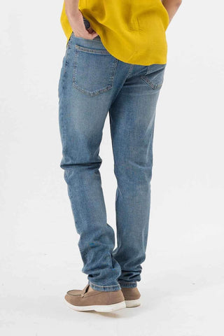 Durable light blue Jeans Joggers Comfortable Everyday Pant Style - Ecowears.pk