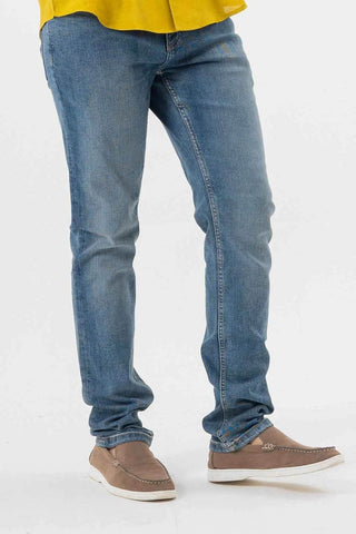 Durable light blue Jeans Joggers Comfortable Everyday Pant Style - Ecowears.pk