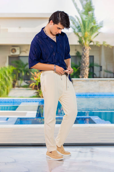 Fawn Flex Relaxed Fit Trouser - Beige Edition