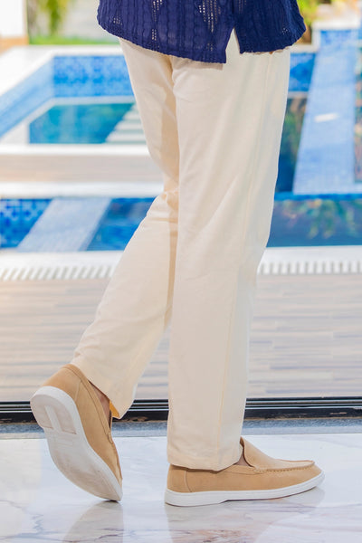 Fawn Flex Relaxed Fit Trouser - Beige Edition
