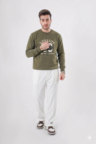Loyalty Graphic Sweatshirt – Olive Green