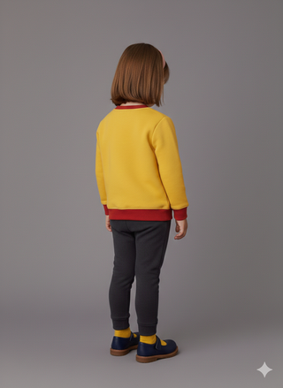 Sunny Yellow Love Bloom Sweatshirt