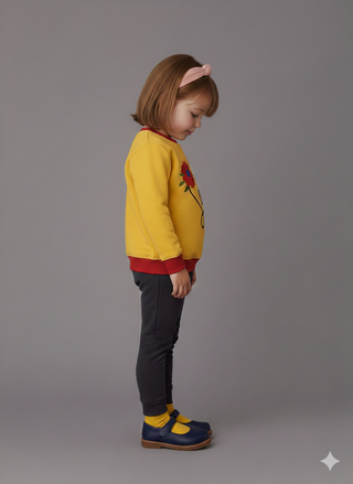 Sunny Yellow Love Bloom Sweatshirt
