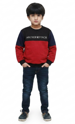 Casual Kidswear Style in Red and Black