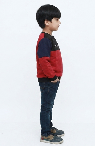Casual Kidswear Style in Red and Black