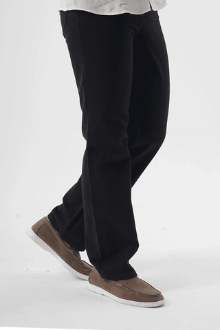 Midnight Black Straight-Leg Jeans – Effortlessly Cool - Ecowears.pk