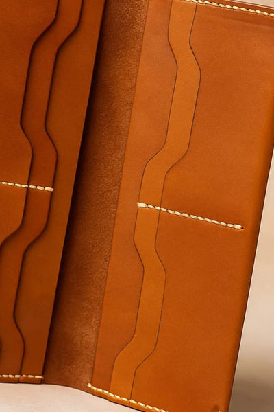 Heritage Saddle Tan Leather Passport Holder
