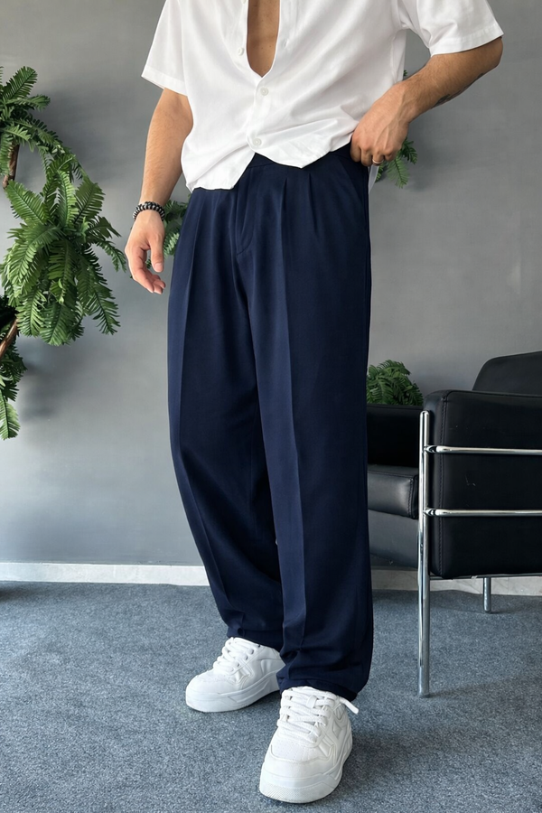 Navy Ease Trouser