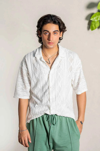 Lagoon Drift White Shirt