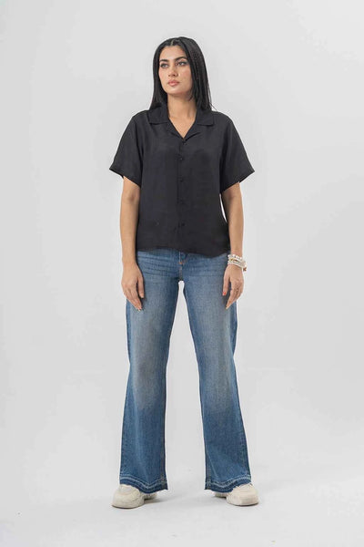 Light Wash Wide Leg Blue Jeans Effortless Denim Flare Style