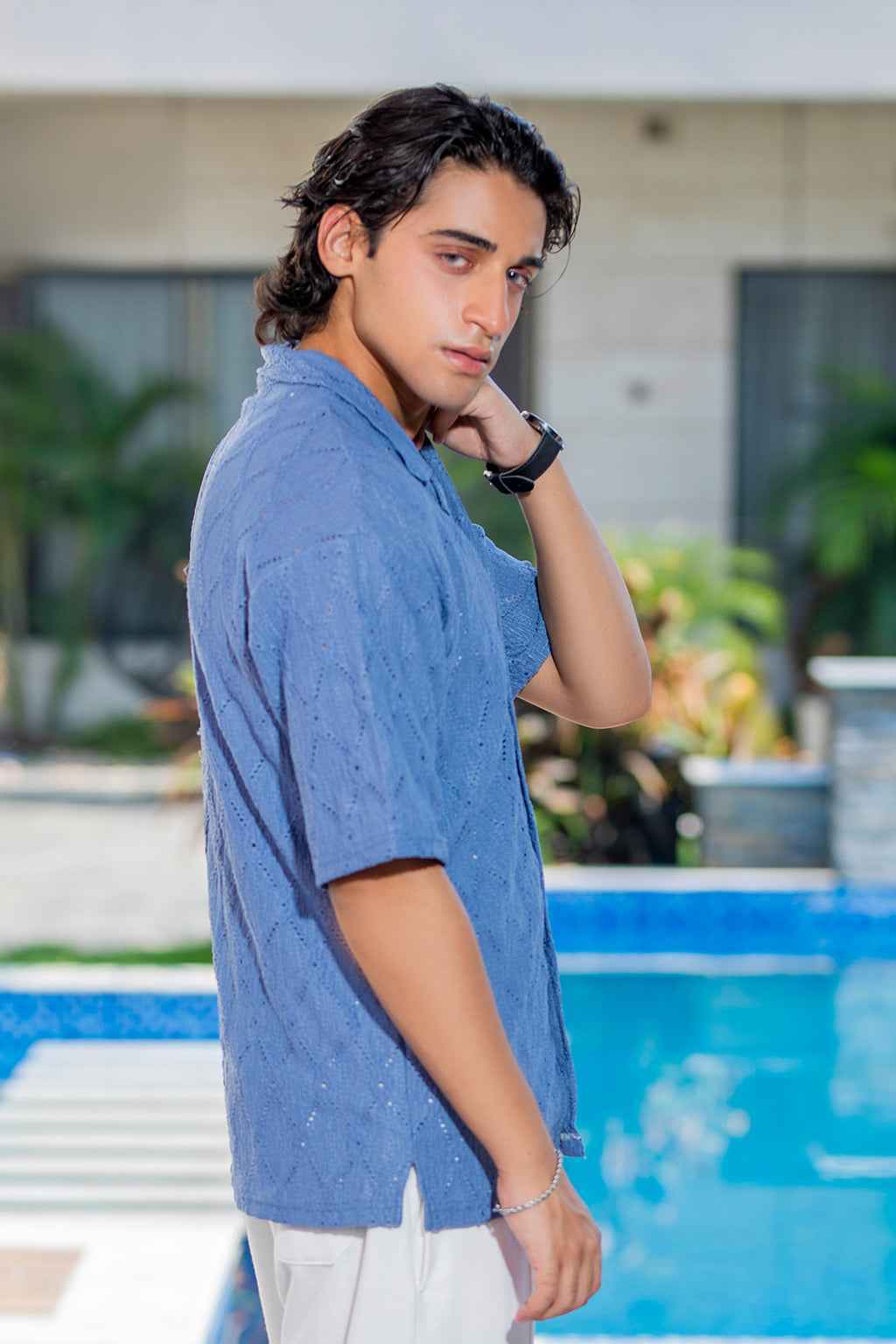 Blue Mirage Button-Down