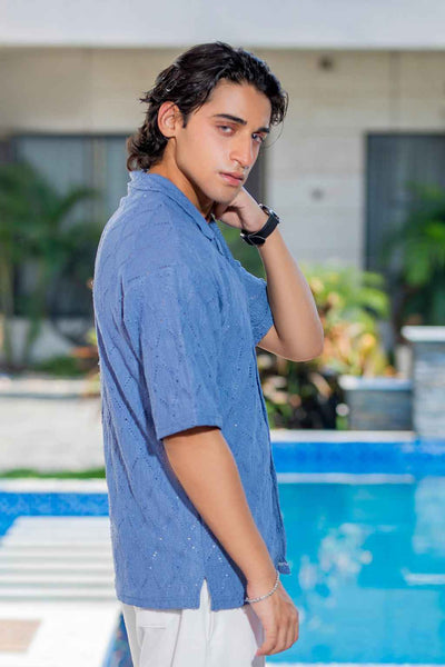 Blue Mirage Button-Down